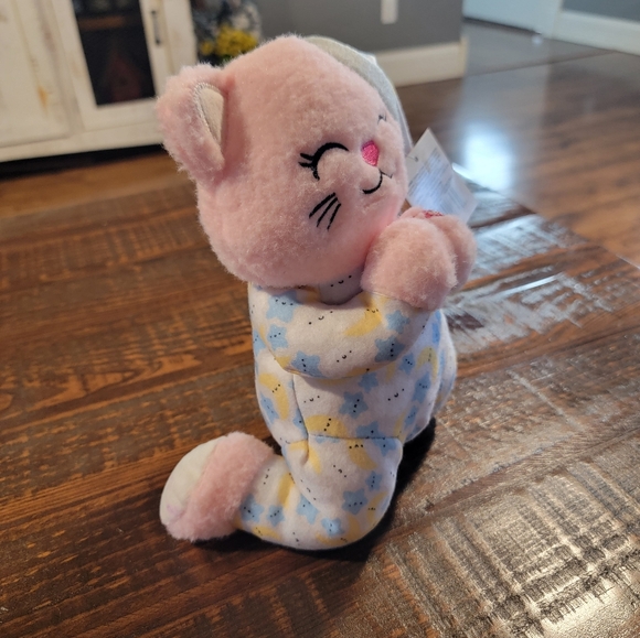 NEW Praying Pink Kitty Recite Bedtime Prayer Moon/Stars Boy/Girl Plush Doll Toy - Picture 3 of 7